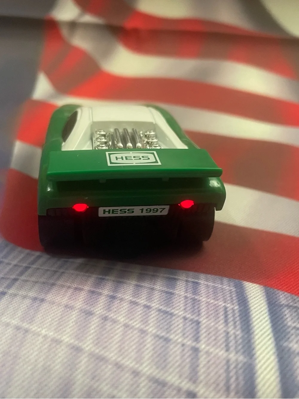 2 HESS Racers Racing Cars w/ Lights 4” 1997